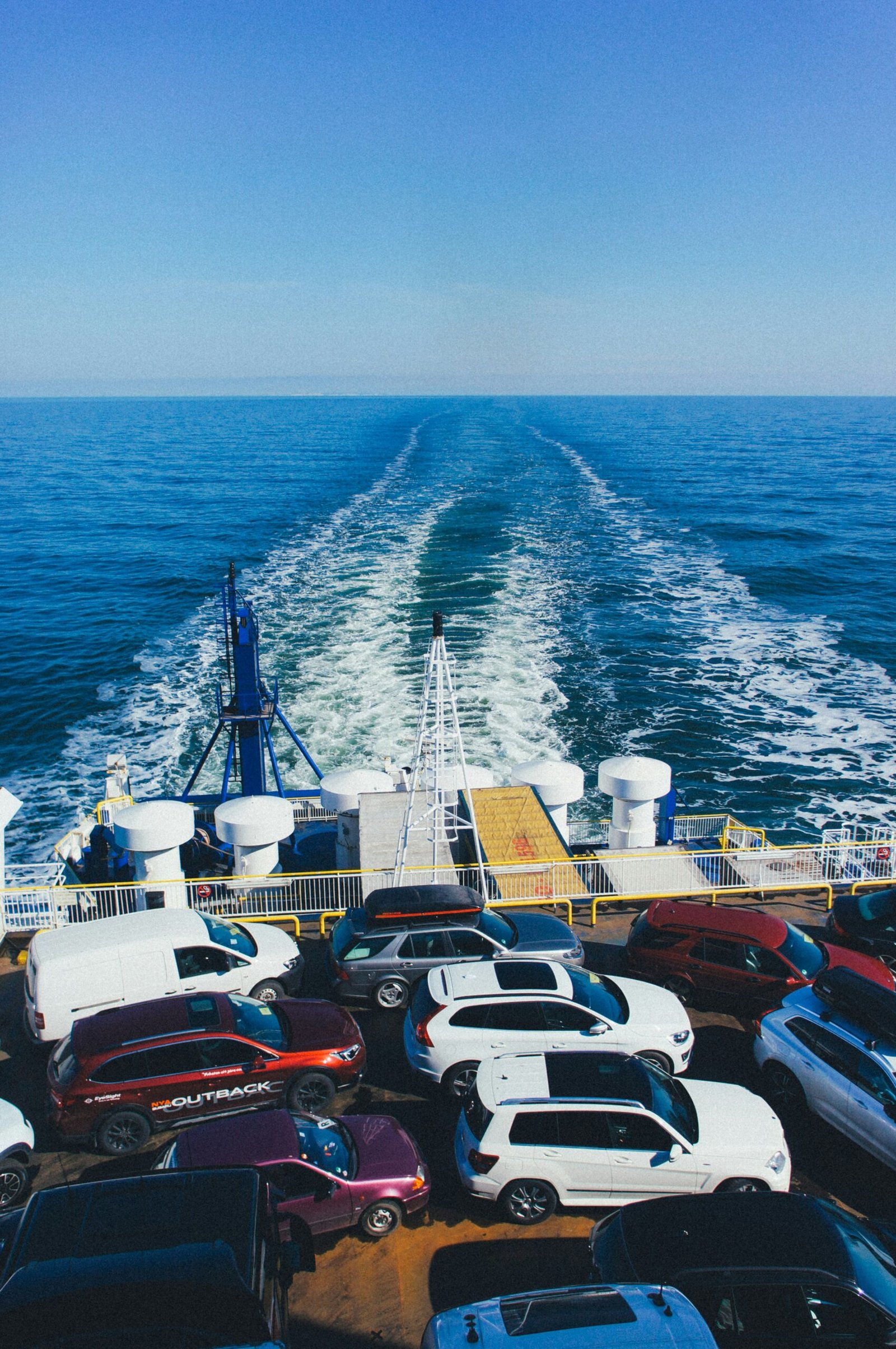 vehicles on cargo ship